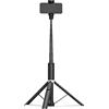 Sxhlseller Asta per Selfie con Apertura Automatica e Chiusura, Treppiede Estensibile a 9 Sezioni con Doppi Supporti per Slitta Fredda e Telecomando Bluetooth, per Smartphone, Action Camera,