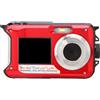 Generic Fotocamera Subacquea, 2,7K 48MP 10 Piedi con Fotocamera Digitale Impermeabile Ad Alta Risoluzione Fotocamera Digitale per Fotografia all'aperto (rosso)