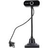 Plyisty Webcam 1080P con Microfono con Riduzione del Rumore da 3 Metri, Fotocamera per Computer USB Grandangolare, con Supporto per Treppiede, per Vista