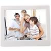 Cornice Digitale da 8 Pollici, Cornice Digitale HD 1024X768, Cornice Elettronica con Calendario Digitale E Telecomando A Infrarossi, Regalo Perfetto per I Nonni (Nero)