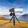 Hanmorfarbi Telescopio 12-36X60 monoculare IP4 binocolo monoculare impermeabile per adulti, BAK4 Prisma monoculare compatto con treppiede, passante per mano, clip per cellulare per birdwatching (verde scuro)