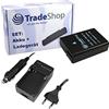 Trade-Shop Batteria + Caricabatteria Da Auto nel Set fuernikon DF Coolpix D3300 D5300 D5500 P7800 sostituisce EN-EL14