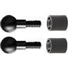 Oxxggkao 2 adattatori in alluminio da 15 mm con vite da 1/4 pollici per treppiedi smartphone supporto fotocamera in alluminio