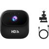 LVYXON Action Camera HD WiFi, compatta 4,6 cm, portatile, per ciclismo e monitoraggio degli animali domestici, streaming in tempo reale su smartphone, corpo in ABS, nero