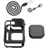 Ruarby Custodia in silicone con copriobiettivo con cordino che fornisce una protezione completa per AcePro2 AcePro2 AcePro2 Action Camera Gear Lens Protector