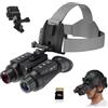 Generic Occhiali per visione notturna, binocolo 3D Visual 4K, zoom digitale 8X, infrarossi a 7 livelli per casco, montaggio sulla testa per adulti