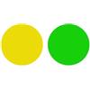 Generic Lenti in vetro ottico Diametro 42mm 41,8mm Lente rotonda trasparente rivestita di colore verde giallo rosso blu for torce LED C8 + C12(1pcs Green 1pcs Yellow)