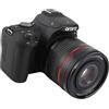 Jectse Fotocamera DSLR 4K 64MP, Fotocamera Mirrorless G7000 con Zoom Digitale 30X, Obiettivo da F4,9 a 59 Mm, Schermo IPS Ribaltabile da 3 Pollici, Videocamera Digitale WiFi Full HD,