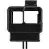 lvifloae Eroe 5 6 7black Vlog Camera Protector Action Camera Case Cage Plastic Protective Frame con adattatore microfono a montaggio a scarpe fredda con flash, luci video del localizzatore