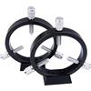 Generic Telescopio 90mm 102mm 6-Point Guide Scope Anelli con set di blocchi Raiser Accessori for telescopi astronomici B212 / B213-S7931(102mm B213-S7931)
