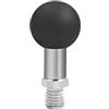FEICHAO Adattatore per testa a sfera espandibile da 1 pollice con vite M10/M8 per staffa a clip per telefono da moto e bici (M10 vite tipo B)