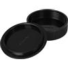 vhbw set di copriobiettivi compatibile con Exa 1B, 1c fotocamera - Tappo posteriore e per corpo macchina nero