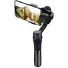 WRWRW Stabilizzatore portatile for cellulare con giunto cardanico a 3 assi, registrazione video anti-vibrazione, tracciamento del volto, zoom, adatto for iPhone smartphone Android(F6-Mini Tripod)