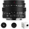ZTIANFOTO SGimage - Obiettivo F1.4 APS-C MF 50 mm, lunghezza focale fissa con ampia apertura per fotocamere E-mount, ideale per ritratti, peso leggero 249 g