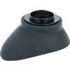 vhbw mirino oculare compatibile con Nikkormat FE2, FE, FA, F2, F, F3AF, F3, FM2, FM fotocamera, reflex, DSLR oculare - nero, ovale