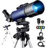 generic Telescopio Astronomia 70/400 Telescopio Bambini Principianti Astronomo Amatoriale Telescopio con Adattatore Smartphone Treppiede - Esplora l'Universo!