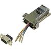 BKL Electronic 10121108 - Adattatore D-SUB femmina 9 poli, presa RJ45, 1 pezzo singolo