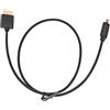 TOPINCN Cavo di Interfaccia Multimediale HD, da A A D 10,2 Gbps Cavo di Interfaccia Multimediale HD Trasmissione Bidirezionale Ultrasottile 60HZ 4K 2K per Fotocamere (0,6 m)