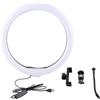 CEMTUKLBP Anello luminoso per selfie da 13 pollici con supporto per telefono, Anello luminoso a LED con presa USB, Luminosità regolabile per lo streaming di fotografie di trucco, Luce