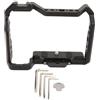 Bonbela Gabbia Completa per Fotocamera per Z50 Lega di Alluminio Protettiva per Videocamera con Supporto per Slitta Fredda con Foro Filettato da 1/4 3/8 di Pollice per la
