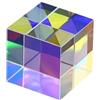 LXXOZ 1Pc Combinatore Di Prismi Colorati Splitter Croce Dicroica K9 Vetro Ottico Cubetto Di Ghiaccio Prismi Tricroici Spettro Di Luce