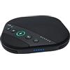 SHEHUALI Webcam, Altoparlante di chiamata in conferenza mobile Bluetooth con microfono omnidirezionale, cancellazione del rumore echo