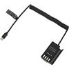 Cuifati DMW DCC17 Accoppiatore CC DMW BLK22 Batteria Fittizia per Fotocamera Digitale Lumix S5 DCS5 DCS5K GH5M2 GH6, Adattatore di Alimentazione per Batteria Fittizia da Tipo C a BLK22