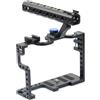 Generico Compatibile con Panasonic Lumix GH3 GH4 GH5 Camera Cage Rig, custodia protettiva con impugnatura superiore for kit di estensione treppiede video(GH5 Cage)