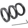 Generic Set di tre anelli for oculare for telescopio parfocale da 1,25 pollici Accessori for telescopio Ricambi per telescopi astronomici