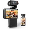 Sxhlseller Videocamera 5K Ultra HD - Fotocamera Digitale da 36 MP Fotocamera per Vlogging WiFi con Touch Screen Ruotabile IPS da 3,5 Pollici e Zoom Digitale 10X