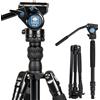 SIRUI Alluminio Video Treppiede per Videocamera Traveler VA, 159cm Treppiedi da Viaggio e 164.5cm Monopiede con Testa Fluida VA-5, Reflex Cavalletto Fotografico per Videocamera, Carico Massimo 5KG