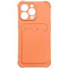 LMobile Card Armor Case Cover for Samsung Galaxy A32 4G Card Wallet Air Bag Armored housing Orange
