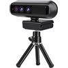 LEIYTFE Computer Webcam Con Microfono, Fotocamera HD 2K Con Treppiede 360 ° Di Rotazione, Autofocus, Cancellazione Del Rumore Camera USB Per L'apprendimento Video Conferenza(Type A)