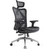 SIHOO M57 Sedia ergonomica da ufficio,design completamente traspirante,per computer,schienale alto,regolabile 3D,con braccioli e supporto lombare(nero)