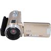 Jiawu Videocamera, Videocamera per Vlogging con Schermo IPS Full HD 1080P da 3, Videoregistratore con Zoom Digitale 18X da 30 MP con Telecomando, Microfono e Batteria per YouTube (GOLD)