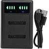 Rengue Caricabatteria per Fotocamera per EN-EL19, Slot con Display LCD, Ingresso Micro USB e Tipo C, Ricarica Rapida, Caricabatteria per Fotocamera Portatile per EN-EL19, Fotocamere Digitali Doppie