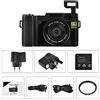 COMI 3 Videocamera con fotocamera da 24.0 MP WiFi Videocamera da 2.7K Ultra HD 3.0 con schermo Flip retraibile