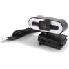 GOWENIC Webcam 4K, 3840 x 2140, USB per PC, con microfono integrato, luce di riempimento super luminosa, funzione di bellezza automatica, webcam USB 2.0 per computer portatile con display LCD