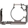 Generico Compatibile con il telaio di protezione dello stabilizzatore della gabbia for fotocamera in metallo Canon R7 con staffa a sgancio rapido fissa a 2 punti(Titanium)