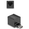 DeLOCK Adattatore USB a Red RJ45 66462 Gigabit Ethernet Nero