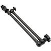 Andoer Braccio articolato regolabile in lega di alluminio 20 kg carico utile con scarpa fredda universale 1/4 vite per monitor flash, supporto per telefono treppiedi