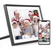 Camnoon Digital Photo Frame WLAN 10,1 Pollici Touchscreen Electronic Photo Frame Auto-Rotate, Wall Mountable, Foto e Video via APP Frameo per Genitori/Coppie/Amici/Famiglia