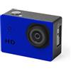 Generico Telecamera sportiva con cover subacquea, 14 accessori inclusi, con slot micro SD (blu)