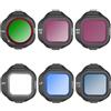 Generic Set di filtri for lenti, compatibile for Mini 5 Pro Drone Mist UV CPL Natural Night ND8/16/32/64/128 Kit ND(6 Pack)