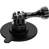 YTtkku Molteplici Superfici Forte Presa Supporto a Ventosa per Fotocamera 3 Slot Staffa In Lega di Alluminio Per Cruscotti Auto Accessori Per Riprese Sportive Supporto per Fotocamera In Alluminio Nero