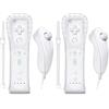 Burcica Telecomando e controller Nunchuck per Wii Wii U (bianco e bianco)