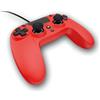 Gioteck VX4PS4-43-MU Controller VX4 Rosso Cablato per PS4 e PC Gamepad, Joystick Design Ergonomico, Playstation Layout con Porta audio/Jack 3.5 mm