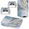 PDURMBUAB Nessuna Schiuma Nessuna Bolla Pelle Decalcomanie Anime Console Per PS5 Disk Edition 2 Controller Pellicola Vinile Avvolge, Durevole, Resistente Graffi 96502