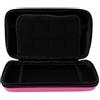 ASHATA Custodia da trasporto per 3DS per New 3DS XL per New 2DS XL, custodia protettiva rigida da viaggio per Super NES Edition per New 2DS XL con 8 slot per giochi tasca interna (rosa)
