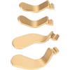 Akozon Pagaie per Controller, 4 Palette di Ricambio in Acciaio Inossidabile, Pregevole Fattura, Parti Intercambiabili per One Elite Series 2 Modello 1797 Nero 4 Pezzi Controller in (Oro)